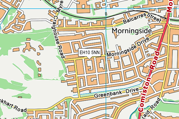 EH10 5NN map - OS VectorMap District (Ordnance Survey)