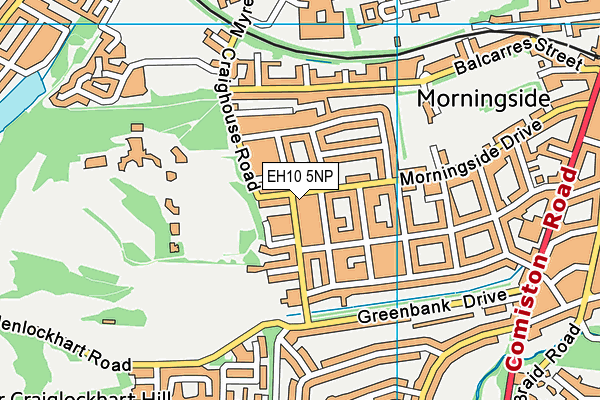 EH10 5NP map - OS VectorMap District (Ordnance Survey)