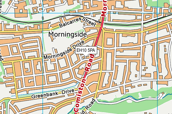 EH10 5PA map - OS VectorMap District (Ordnance Survey)