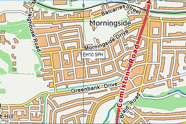 EH10 5PH map - OS VectorMap District (Ordnance Survey)