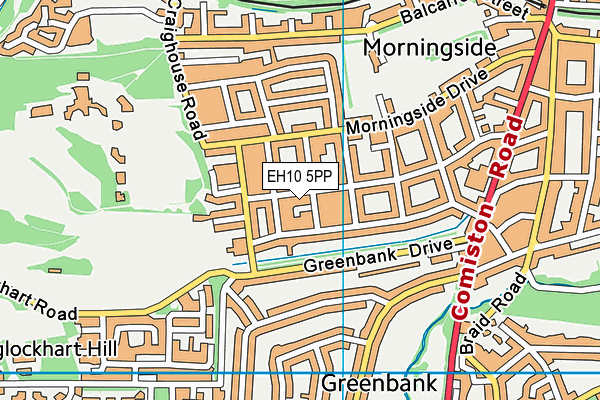 EH10 5PP map - OS VectorMap District (Ordnance Survey)