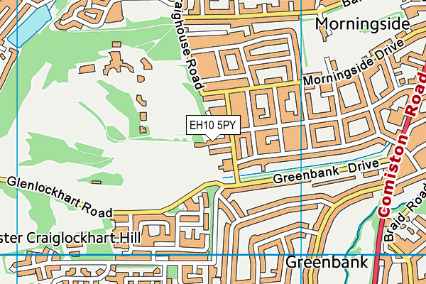 EH10 5PY map - OS VectorMap District (Ordnance Survey)