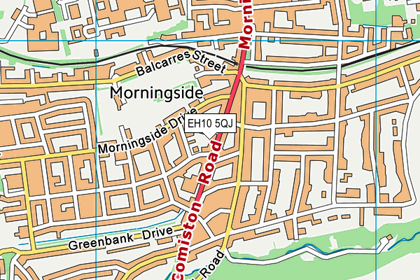 EH10 5QJ map - OS VectorMap District (Ordnance Survey)