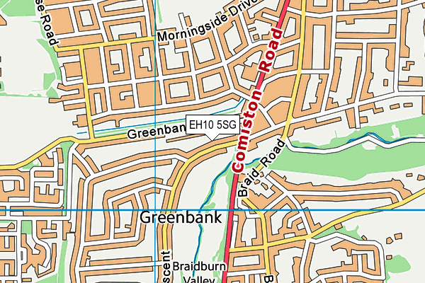 EH10 5SG map - OS VectorMap District (Ordnance Survey)