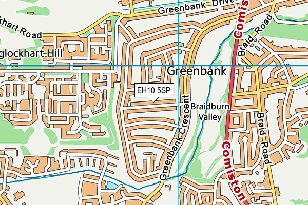 EH10 5SP map - OS VectorMap District (Ordnance Survey)