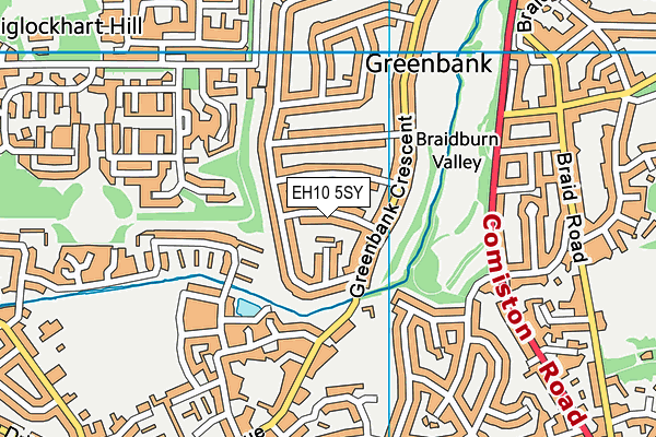 EH10 5SY map - OS VectorMap District (Ordnance Survey)