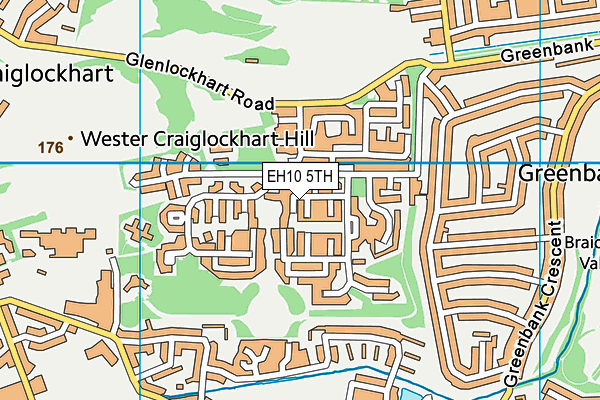 EH10 5TH map - OS VectorMap District (Ordnance Survey)