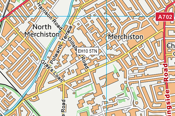 EH10 5TN map - OS VectorMap District (Ordnance Survey)