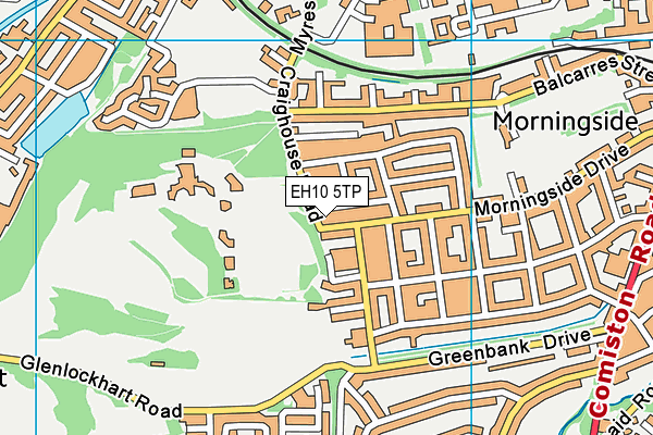 EH10 5TP map - OS VectorMap District (Ordnance Survey)