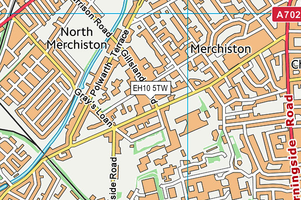 EH10 5TW map - OS VectorMap District (Ordnance Survey)