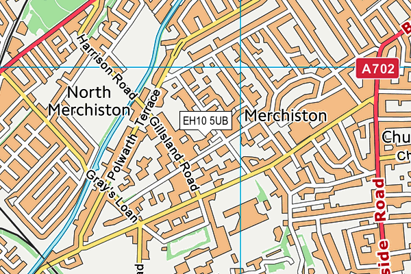 EH10 5UB map - OS VectorMap District (Ordnance Survey)
