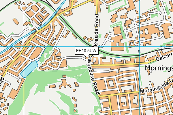 EH10 5UW map - OS VectorMap District (Ordnance Survey)