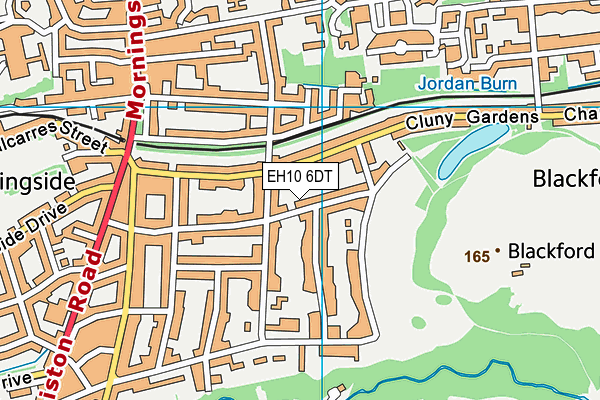 EH10 6DT map - OS VectorMap District (Ordnance Survey)