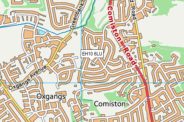 EH10 6LU map - OS VectorMap District (Ordnance Survey)