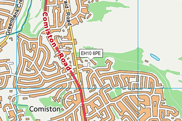 EH10 6PE map - OS VectorMap District (Ordnance Survey)