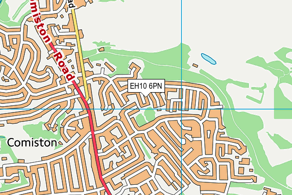 EH10 6PN map - OS VectorMap District (Ordnance Survey)
