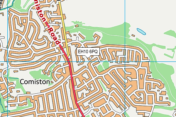 EH10 6PQ map - OS VectorMap District (Ordnance Survey)