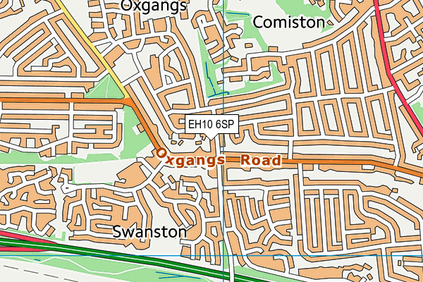 EH10 6SP map - OS VectorMap District (Ordnance Survey)