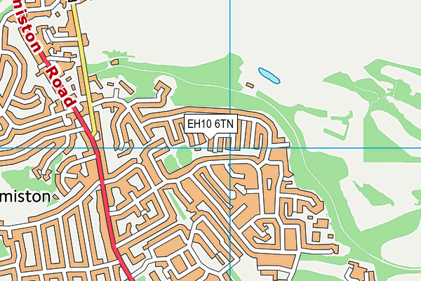 EH10 6TN map - OS VectorMap District (Ordnance Survey)