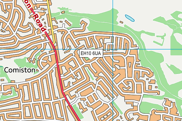 EH10 6UA map - OS VectorMap District (Ordnance Survey)