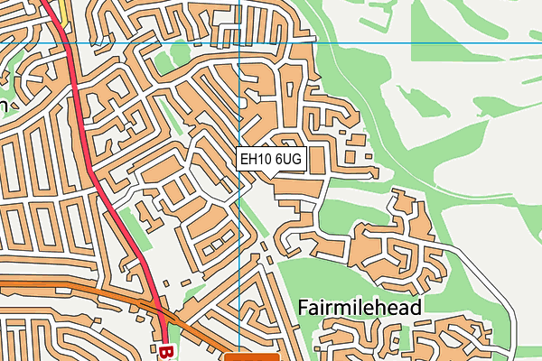 EH10 6UG map - OS VectorMap District (Ordnance Survey)