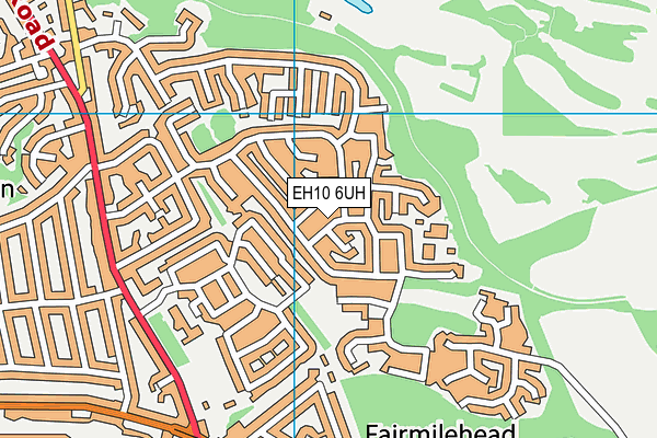 EH10 6UH map - OS VectorMap District (Ordnance Survey)