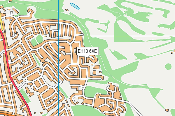 EH10 6XE map - OS VectorMap District (Ordnance Survey)