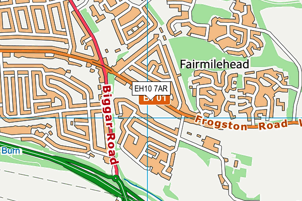EH10 7AR map - OS VectorMap District (Ordnance Survey)