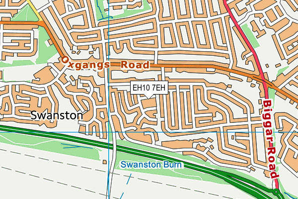 EH10 7EH map - OS VectorMap District (Ordnance Survey)