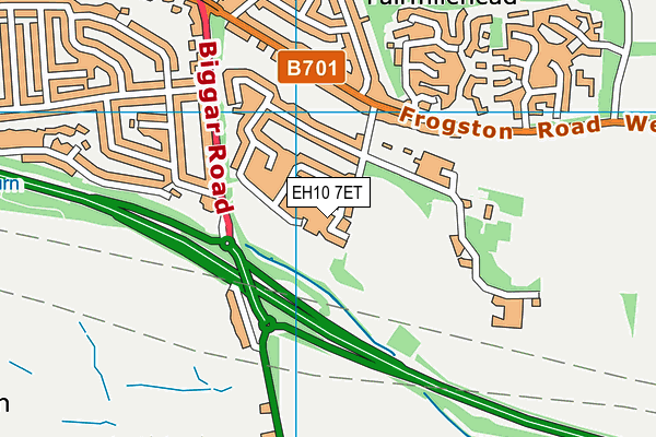 EH10 7ET map - OS VectorMap District (Ordnance Survey)