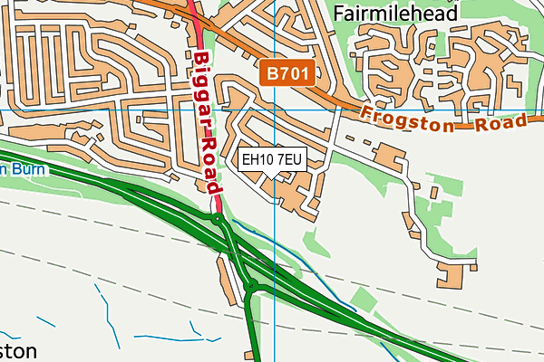 EH10 7EU map - OS VectorMap District (Ordnance Survey)