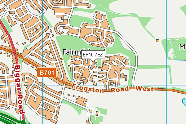 EH10 7EZ map - OS VectorMap District (Ordnance Survey)