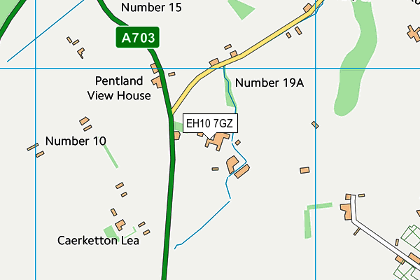 EH10 7GZ map - OS VectorMap District (Ordnance Survey)