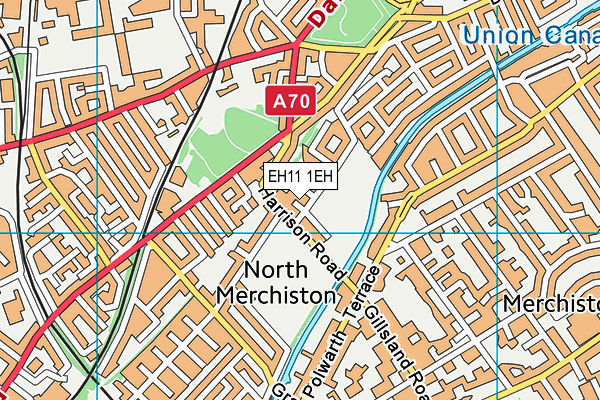 EH11 1EH map - OS VectorMap District (Ordnance Survey)