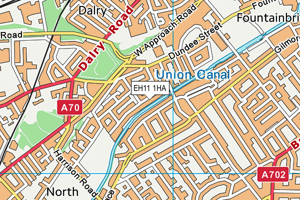 EH11 1HA map - OS VectorMap District (Ordnance Survey)