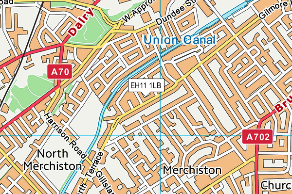 EH11 1LB map - OS VectorMap District (Ordnance Survey)