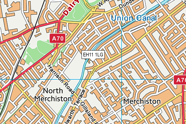 EH11 1LG map - OS VectorMap District (Ordnance Survey)