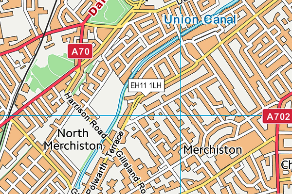 EH11 1LH map - OS VectorMap District (Ordnance Survey)