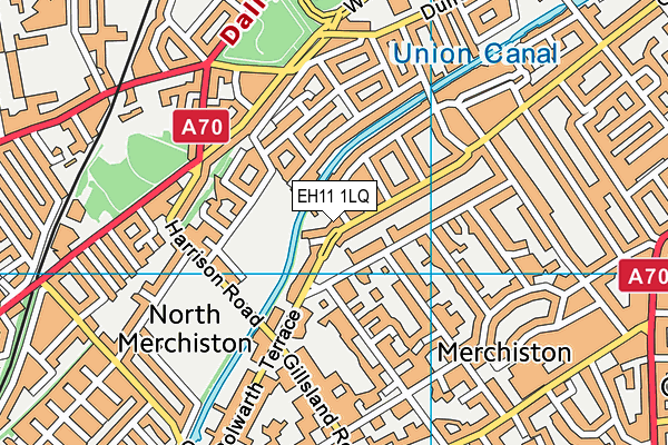 EH11 1LQ map - OS VectorMap District (Ordnance Survey)