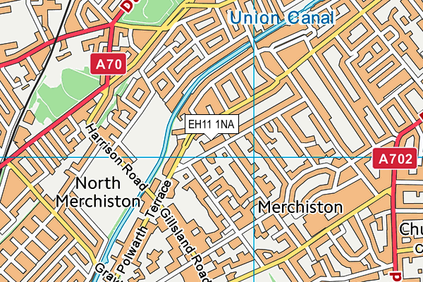 EH11 1NA map - OS VectorMap District (Ordnance Survey)