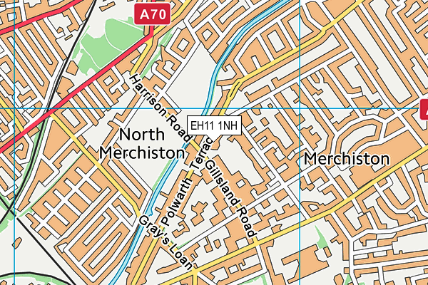 EH11 1NH map - OS VectorMap District (Ordnance Survey)