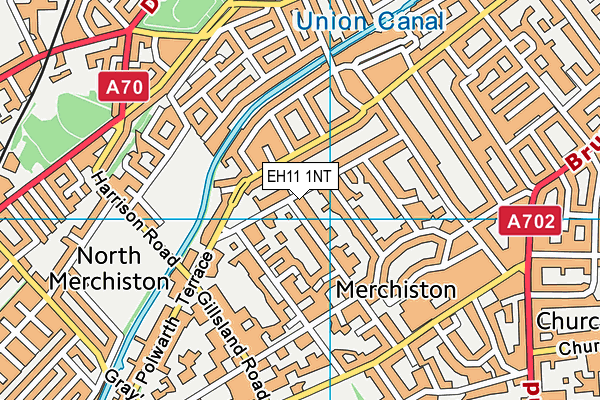 EH11 1NT map - OS VectorMap District (Ordnance Survey)