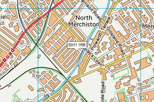 EH11 1RR map - OS VectorMap District (Ordnance Survey)