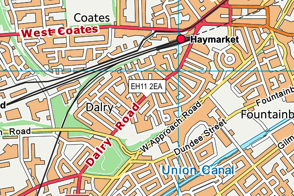 EH11 2EA map - OS VectorMap District (Ordnance Survey)