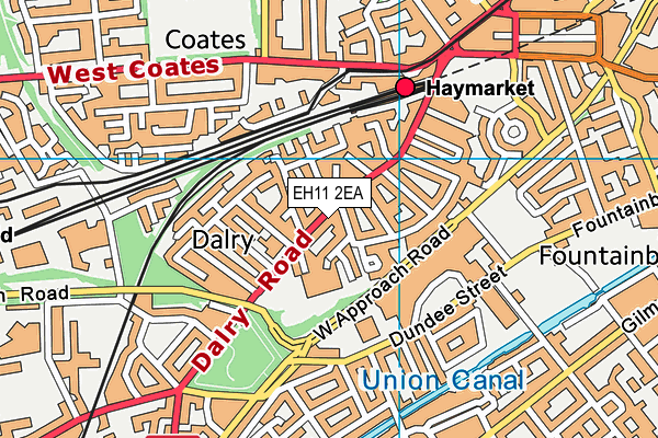 Map of NOT JUST COFFEE DALRY LIMITED at district scale