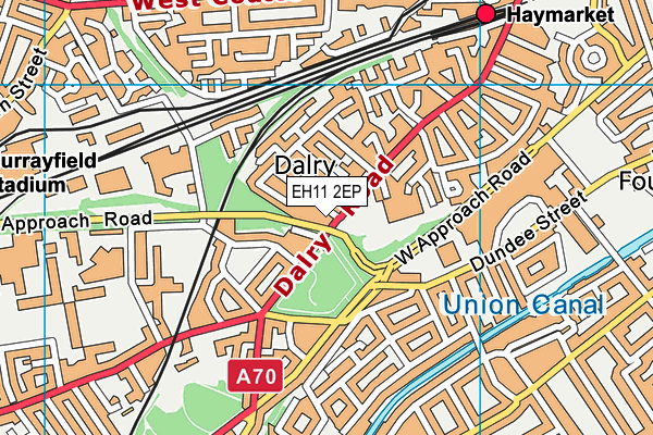 EH11 2EP map - OS VectorMap District (Ordnance Survey)