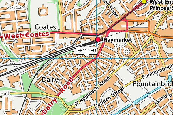 EH11 2EU map - OS VectorMap District (Ordnance Survey)