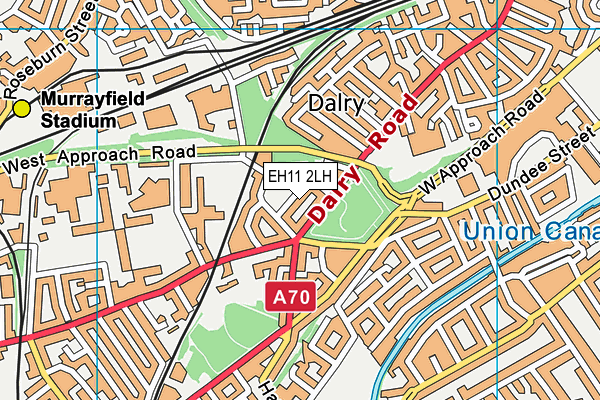 EH11 2LH map - OS VectorMap District (Ordnance Survey)