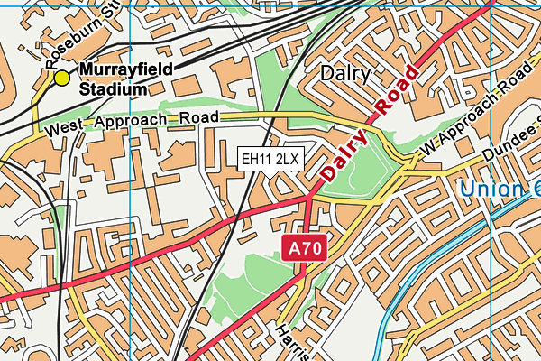 EH11 2LX map - OS VectorMap District (Ordnance Survey)