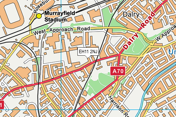 EH11 2NJ map - OS VectorMap District (Ordnance Survey)
